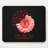 Faith Hope Liebe Gehirnaneurysm Awareness Survivor Mousepad (Vorne)
