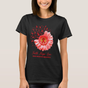 Faith Hope Liebe Gehirnaneurysm Awareness Survivor T-Shirt