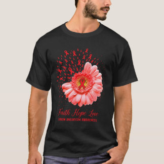 Faith Hope Liebe Gehirnaneurysm Awareness Survivor T-Shirt