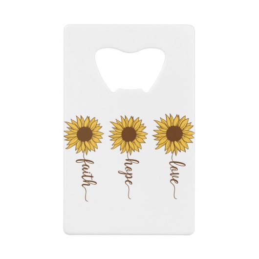 Faith Hope Liebe Geldbeutel Flaschenöffner (Vorderseite)