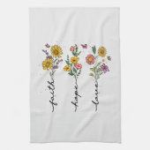 Faith-Hope-Liebe Geschirrtuch (Vertikal)