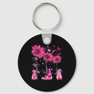 Faith Hope Liebe Gnome Ribbon Breast Cancer Awaren Schlüsselanhänger