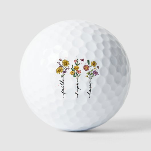Faith-Hope-Liebe Golfball (Vorderseite)