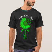 Faith Hope Liebe Green Lymphoma Cancer Awareness T-Shirt (Vorderseite)