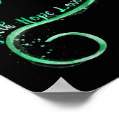 Faith Hope Liebe Green Ribbon Kidney Disease Aware Poster (Ecke)