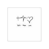 Faith Hope Liebe Gummistempel (Prägung)