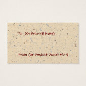 Faith Hope Liebe Hang Tag (Rückseite)