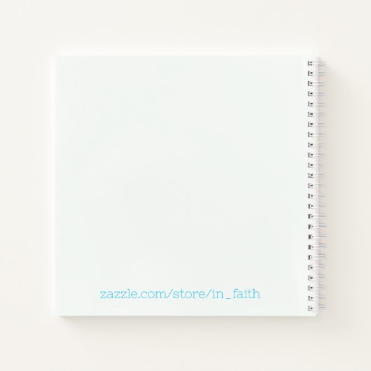 Faith Hope Liebe Hearts Spiral Notebook Notizblock (Rückseite)