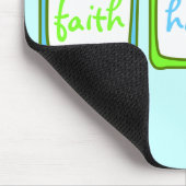 Faith Hope Liebe Herz 1 Korinther 13:13 Mousepad (Ecke)