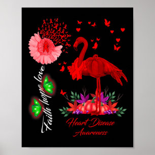 Faith Hope Liebe Herzerkrankungen Bewusstsein Poster