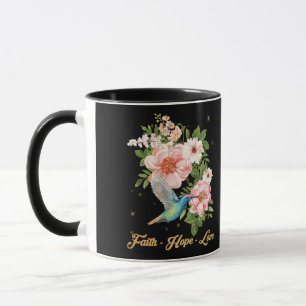 Faith Hope Liebe Hummingbird Picture Bird Print Tasse