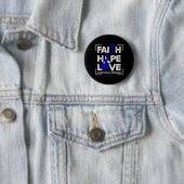 Faith Hope Liebe Hydrocephalus Bewusstsein 1 Button (Beispiel)