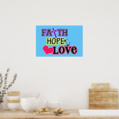 "Faith Hope Liebe" ICOR 13 Poster (Küche)