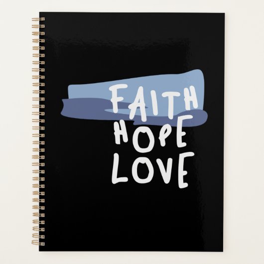 Faith Hope Liebe - Inspiration für Christliches Zi Planer (Vorderseite)