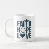 Faith Hope Liebe Jesus Christliche Religion Kaffeetasse (Links)