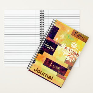 Faith hope Liebe Journal Notizblock