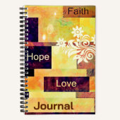 Faith hope Liebe Journal Notizblock (Vorderseite)