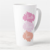 Faith Hope Liebe Kaffee Tasse (Rechte Ecke)
