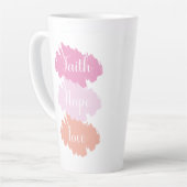 Faith Hope Liebe Kaffee Tasse (Linke Ecke)