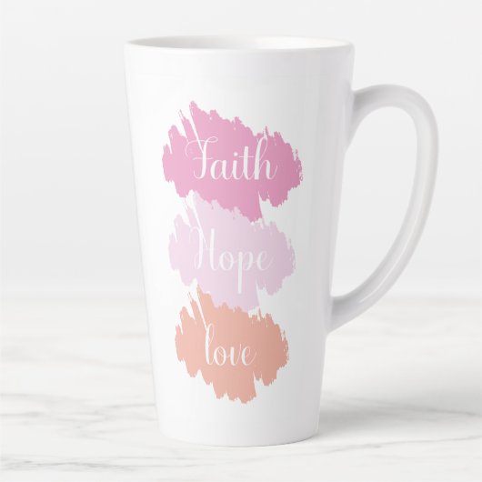 Faith Hope Liebe Kaffee Tasse (Rechts)