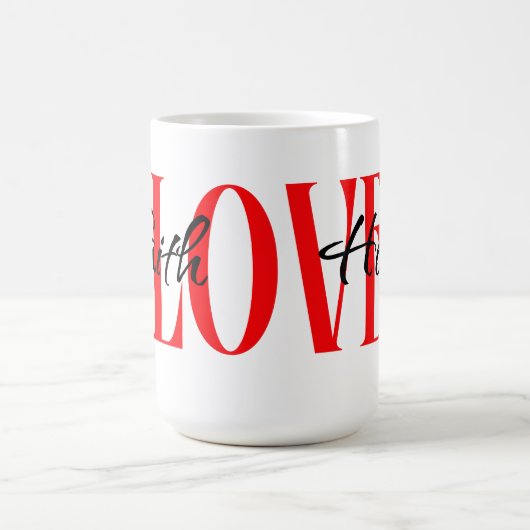 Faith hope Liebe Kaffeetasse (Mittel)