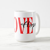 Faith hope Liebe Kaffeetasse (VorderseiteRechts)