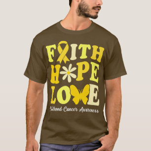 Faith Hope Liebe Kinder Krebs Bewusstsein Monat G T-Shirt