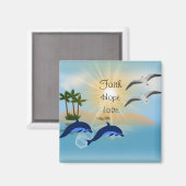 Faith Hope Liebe Kühlschrankmagnet (Vorderseite/Rückseite)