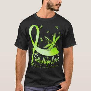 Faith Hope Liebe Lyme Disease Awareness Dragonfly T-Shirt