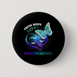 Faith Hope Liebe Männliche Brustkrebs Bewusstsein Button
