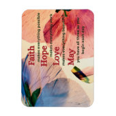 Faith Hope Liebe May Magnet (Vertikal)