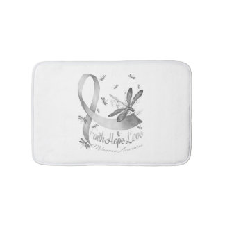 Faith Hope Liebe Melanoma Awareness Dragonfly Badematte