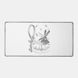 Faith Hope Liebe Melanoma Awareness Dragonfly Schreibtischunterlage