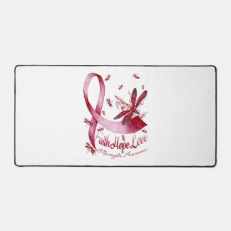 Faith Hope Liebe Meningitis Bewusstseinsdragonfly Schreibtischunterlage