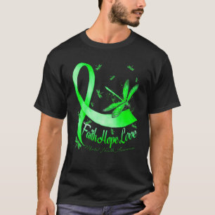 Faith Hope Liebe Mental Health Awareness Dragonfly T-Shirt