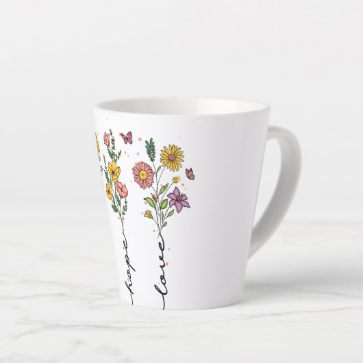 Faith-Hope-Liebe Milchtasse (Rechte Ecke)