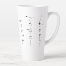 Faith Hope Liebe Milchtasse