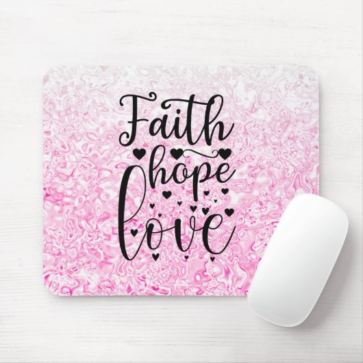 Faith Hope Liebe Mousepad (Mit Mouse)