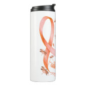Faith Hope Liebe MS Awareness Dragonfly Thermosbecher (Nach links gedreht)