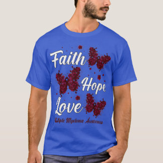 Faith Hope Liebe Multiple Myeloma Awareness Butter T-Shirt