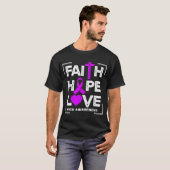 Faith Hope Liebe NICU Bewusstsein T-Shirt (Vorne ganz)