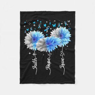 Faith Hope Liebe Niedlich Daisy Diabetes Awareness Fleecedecke