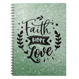 Faith Hope Liebe Notebook Notizblock