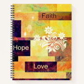 Faith hope Liebe Notizbuch (Vorderseite)