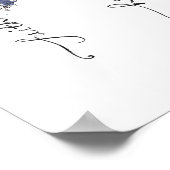 Faith Hope Liebe Patriotic Red White Blue Sunflowe Poster (Ecke)