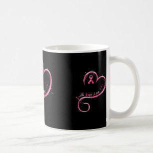 Faith Hope Liebe Pink Ribbon Brustkrebs Auswarenes Kaffeetasse