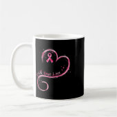 Faith Hope Liebe Pink Ribbon Brustkrebs Auswarenes Kaffeetasse (Links)