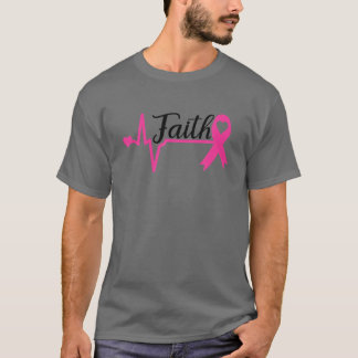 Faith Hope Liebe Pink Ribbon Brustkrebs Auswarenes T-Shirt
