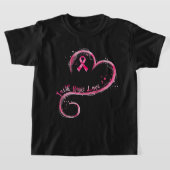 Faith Hope Liebe Pink Ribbon Brustkrebs Auswarenes T-Shirt (Ablage )