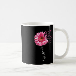 Faith Hope Liebe Pink Ribbon Daisy Blume Breast C Kaffeetasse